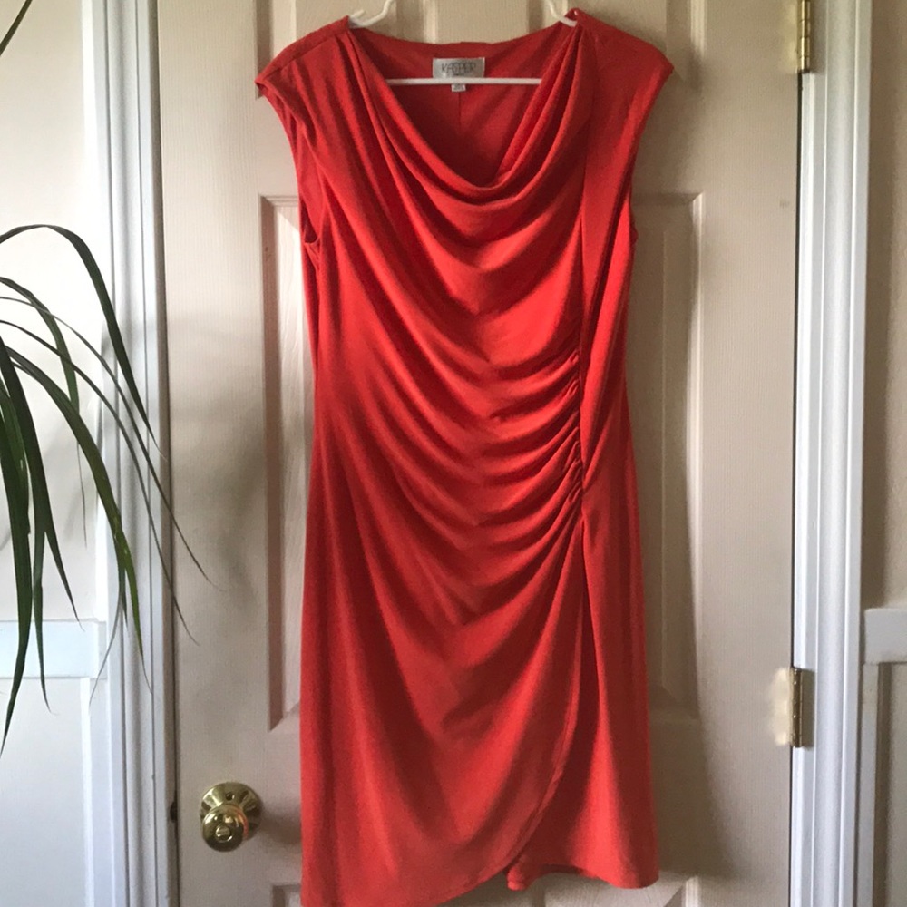 Kasper waterfall dress